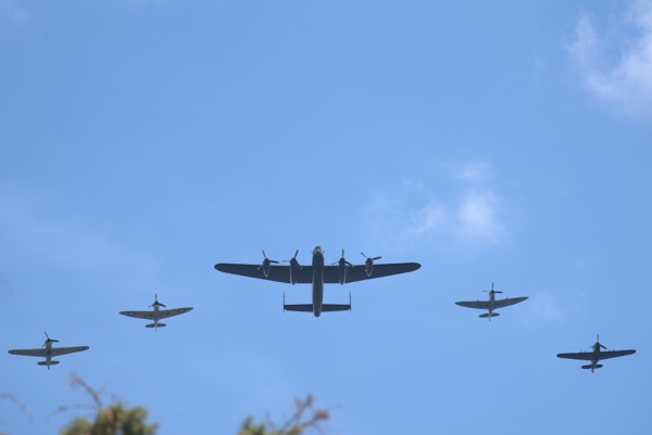 The Battle of Britain Memorial Flight flypast for the Queen’s Platinum Jubilee.<br><small>London, UK</small><br><small>June 02, 2022</small>
