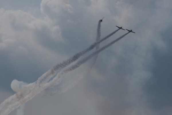 ANBO Aerobatic Team (Lithuania) flying Yak-50.<br><small>Zhukovsky, Moscow Oblast, Russia</small><br><small>September 01, 2019</small>